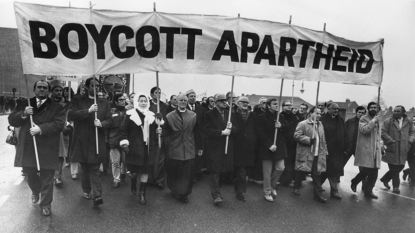 Демонстрация против апартеида